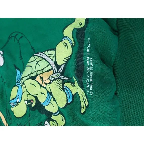 Vintage 1988 Teenage Mutant Ninja Turtles Kids Sweatpants‎ Sweatshirt Sweatsuit - Picture 3 of 10